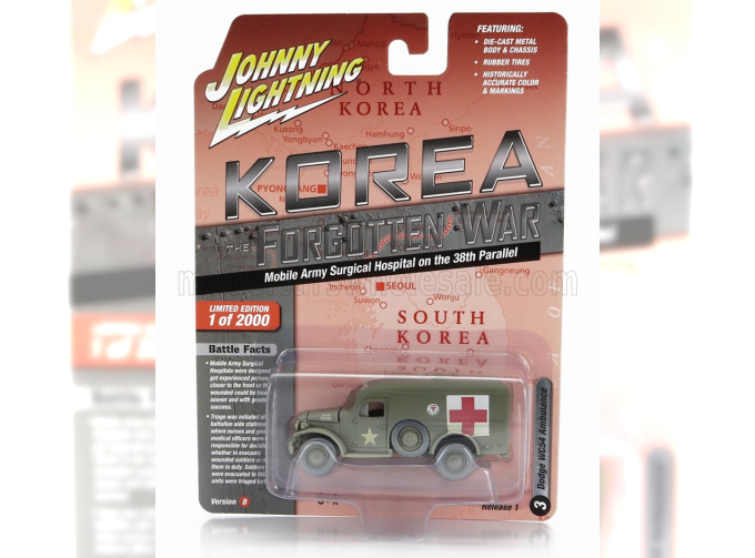 DODGE Wc54 4x4 Truck Military Ambulance Korea (1944), Military Green