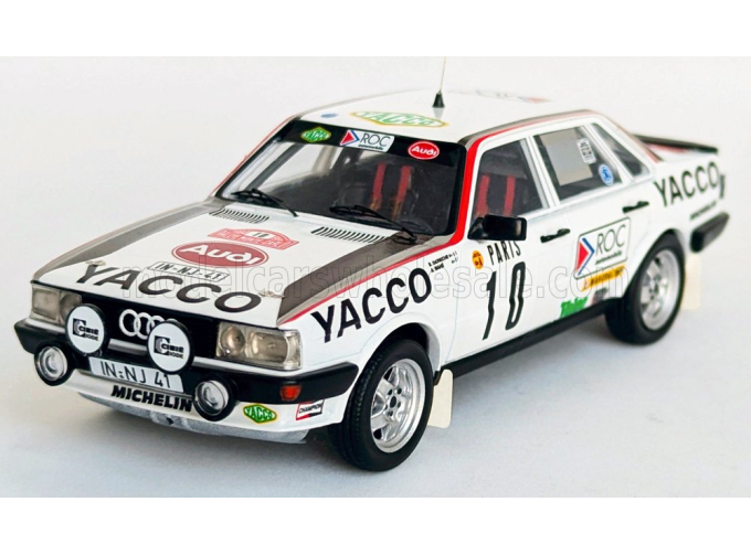AUDI 80 QUATTRO (night version) №10 Rally Montecarlo (1984) Bernard Darniche - Alain Mahe
