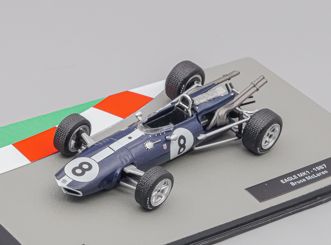 EAGLE F1 Mki N8 Season (1967) Bruce Mclaren, blue