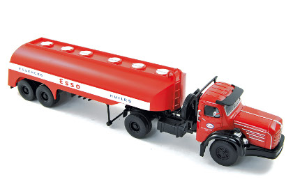 BERLIET TLM 15B Cabine Courte ESSO (1955), red