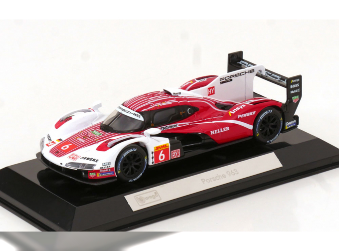PORSCHE 963 9rd 4.6l Turbo V8 Team Porsche Penske Motorsport №6 4th 24h Le Mans (pole Position) (2024) Kevin Estre - Andre Lotterer - Laurens Vanthoor, Red White Black