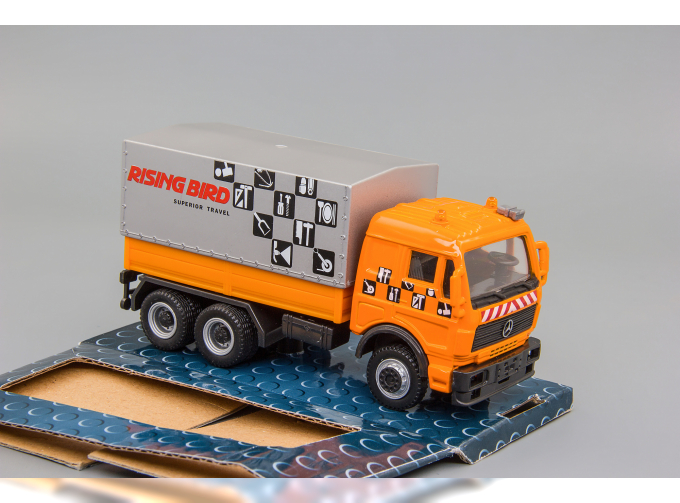 MERCEDES-BENZ SK-Series, бортовой с тентом, оранжевый