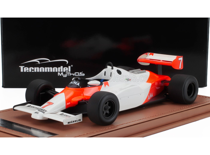 McLAREN F1 Mp4/1c №7 Silverstone Test Drive (1983) Ayrton Senna, White Red