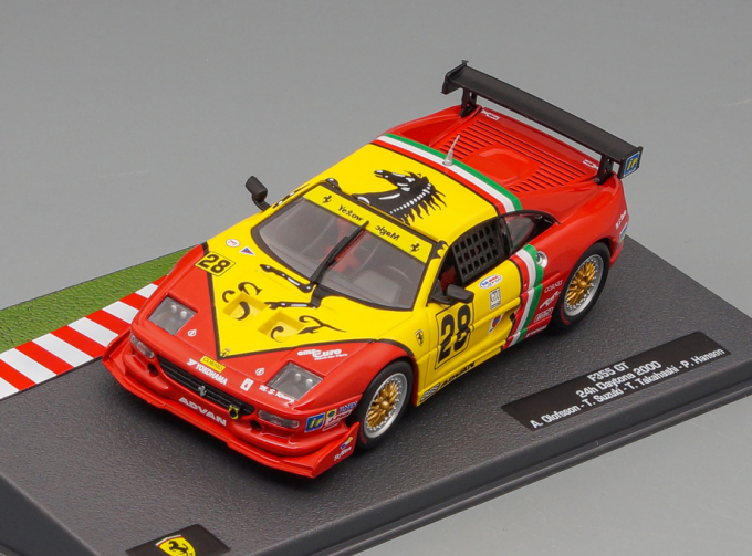 FERRARI F355 3.5l V8 Team Yellow Magic №28 24h Daytona (2000) Toshio Suzuki - Anders Olofsson - Tsuyoshi Takahashi - Tommy Riggins - Van Peter Hanson, Red Yellow