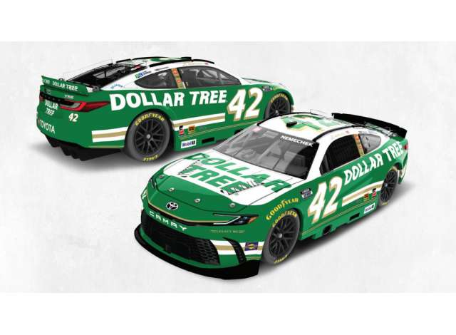 Toyota Camry XSE #42 John Hunter Nemechek *Dollar Tree*, white/green 2026