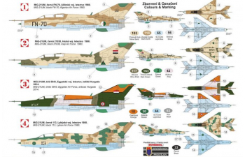 Сборная модель Самолет МиГ-21УМ (ВВС Египта, Ирака, Алжира, Ливии)