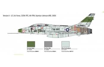 Сборная модель Самолет F-100F SUPER SABRE