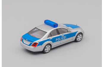 MERCEDES-BENZ S-Klasse (W221) "Polizei Werttransportbegleitung", silvermetallic / blue