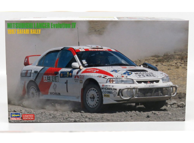 Сборная модель MITSUBISHI Lancer Evolution Iv №1 Safari Rally 1997 T.Makinen - S.Harjanne