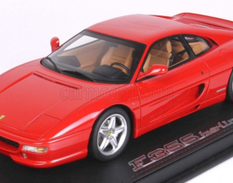 FERRARI F355 BERLINETTA - beige interior - manual gear box - con vetrina - with showcase (1994), red