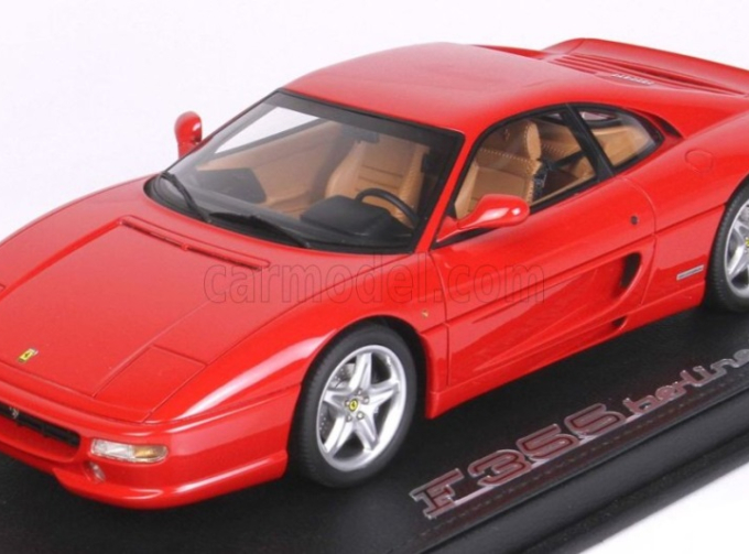 FERRARI F355 BERLINETTA - beige interior - manual gear box - con vetrina - with showcase (1994), red