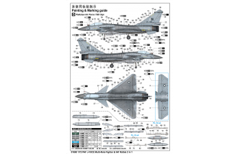 Сборная модель многоцелевой истребитель ВВС Филиппин J-10CE и израильский Rafale 2 в 1