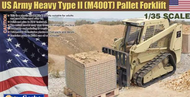 Сборная модель US Army Heavy Type II (M400T) Pallet Forklifts