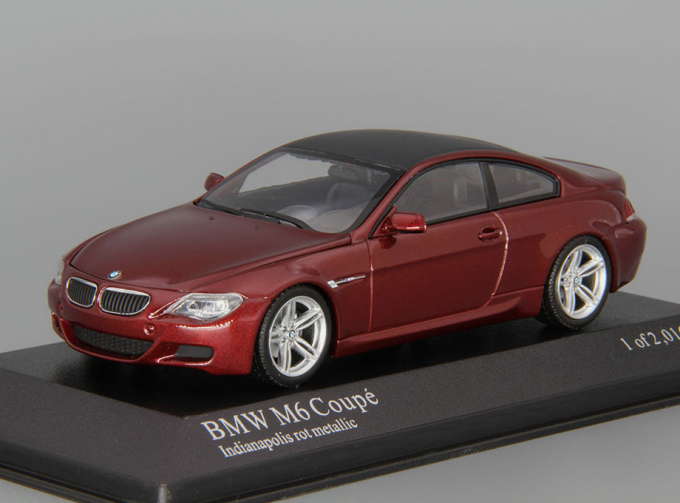 BMW M6 Coupe (2006), dark red