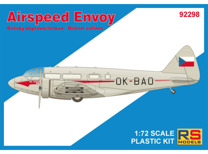 Сборная модель Airspeed Envoy Castor engine