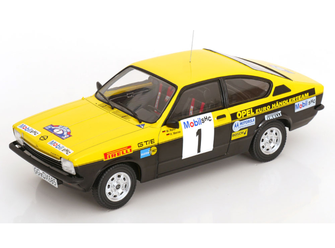 OPEL Kadett C Coupe GT/E, Westfalen-Lippe Rallye #1 Walter Röhrl / Christian Geistdörfer (1977), yellow / black