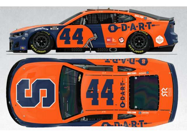 Chevrolet #44 JJ Yeley *Syracuse University*, orange/blue 2025