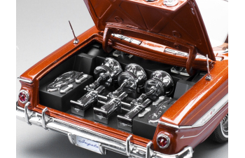 CHEVROLET Impala Cabriolet Hard top Lowrider (1961), orange