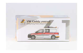 VOLKSWAGEN Caddy Hong Kong Police Airport District (AM8369), white / red / yellow