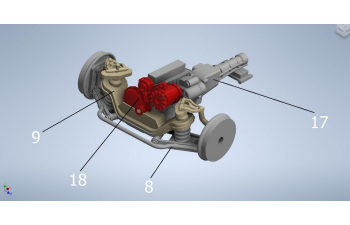 Сборная модель МОСКВИЧ СА-1958гг