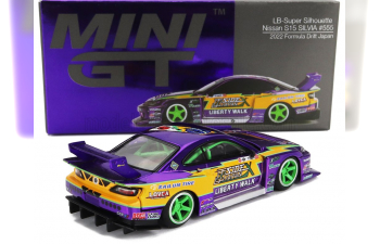 NISSAN Silvia (s15) Coupe №555 Formula Drift Japan Rhd (2022), Purple Yellow