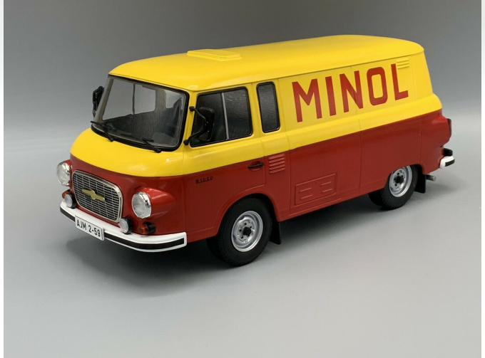 BARKAS B 1000 фургон "Minol" 1965 Yellow/Red