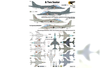 Декаль Harrier - 1st Generations & Two Seater (Spain, Thailand, India, USA - 6 Markings)