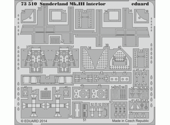 1/48 Фототравление для Sunderland Mk.III interior S.A.