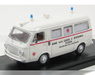 FIAT 238 Van Ambulanza - Ambulance - Dono Della Cassa Di Risparmio Pesaro Volontari Del Soccorso, White