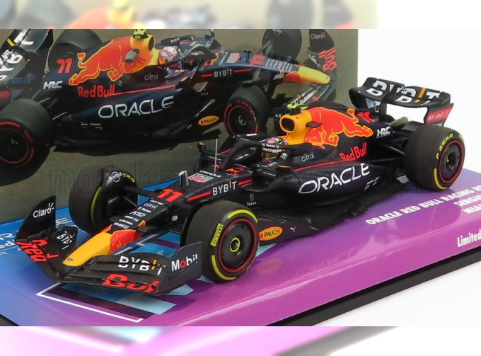 RED BULL F1 Rb18 Team Oracle Red Bull Racing №11 4th Miami Gp (2022) Sergio Perez, Matt Blue Yellow Red