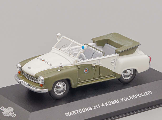 WARTBURG 311-4 Kubel Volkspolizei (1957), white / green