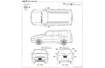 Сборная модель Mazda Familia Van '18