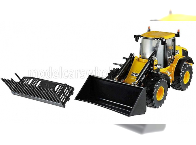 JCB 4195 Ruspa Gommata Tractor - Scraper, Yellow Black