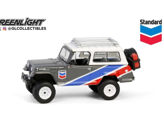 JEEP Jeepster Commando 4x4 с внедорожным оснащением "Chevron" 1970 Grey/Blue/Red/White