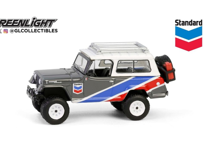 JEEP Jeepster Commando 4x4 с внедорожным оснащением "Chevron" 1970 Grey/Blue/Red/White