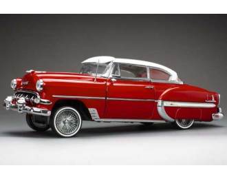 CHEVROLET Bel Air Hard Top Coupe Lowrider (with movable suspension) (1954), red