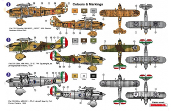 Сборная модель Fiat CR-32 Chirri Italian service