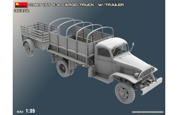 Сборная модель CHEVROLET G7107 4x4 Cargo Truck Military With Ben Hur Trailer 1943