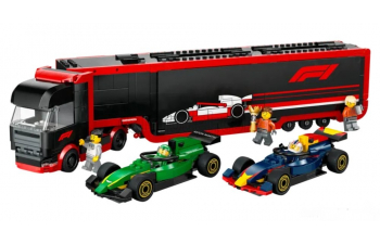 Сборная модель Lego City - F1 Truck Car Transporter Red Bull Rb20 + Aston Martin Amr24 Cars 2024 - 1086 Pezzi - 1086 Pcs, Various