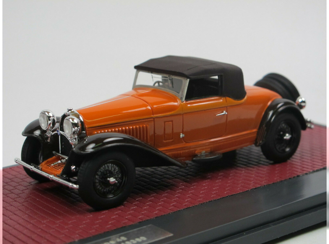 BUGATTI Type 46 Cabriolet de Villars #46360 (закрытый) 1930 Orange