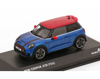 MINI Cooper F56 John Cooper Works (2023), blue metallic /red