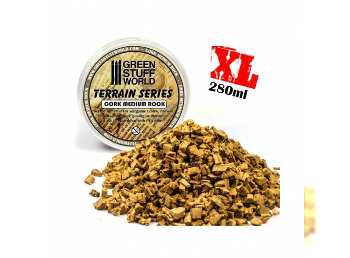 Средняя пробковая крупа, 280 мл - XL / Medium Rock Basing Grit - 280 ml - XL