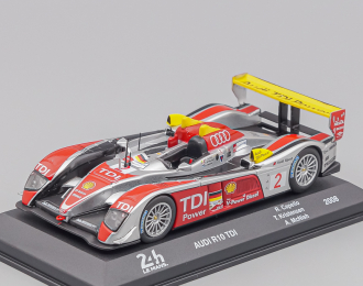 AUDI R10 Tdi 5.5l Turbo V12 Team Audi Sport North America №2 Winner 24h Le Mans (2008) Rinaldo Capello - Tom Kristensen - Allan Mcnish, Silver Red Yellow