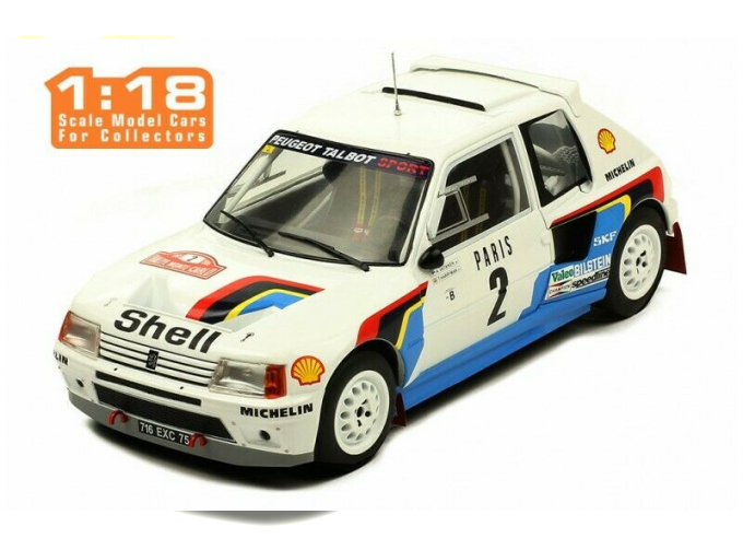 PEUGEOT 205 T16 #2 Vatanen/Harryman WINNER Rally Monte Carlo 1985