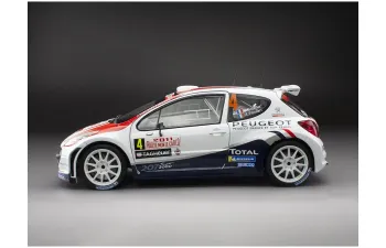 PEUGEOT 207 S2000 №4 Winner Rally Montecarlo (2011) Bryan Bouffier - Xavier Panseri, White Red