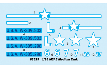 Сборная модель средний танк US M3A5