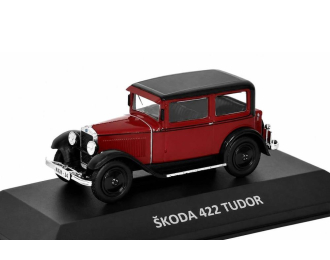 SKODA 422 Tudor (1930), dark red/black