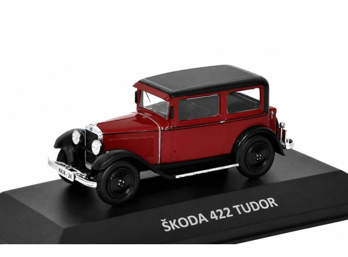 SKODA 422 Tudor (1930), dark red/black