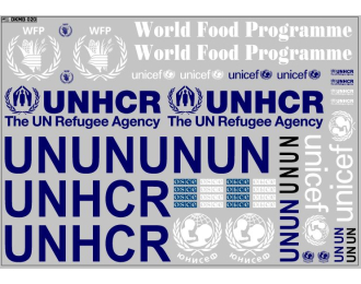 Декаль гуманитарные службы вариант 1