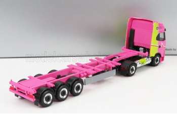 IVECO FIAT S-way Truck Lng Hannibal Transports (2020) - Without Eucon Container, Pink Yellow